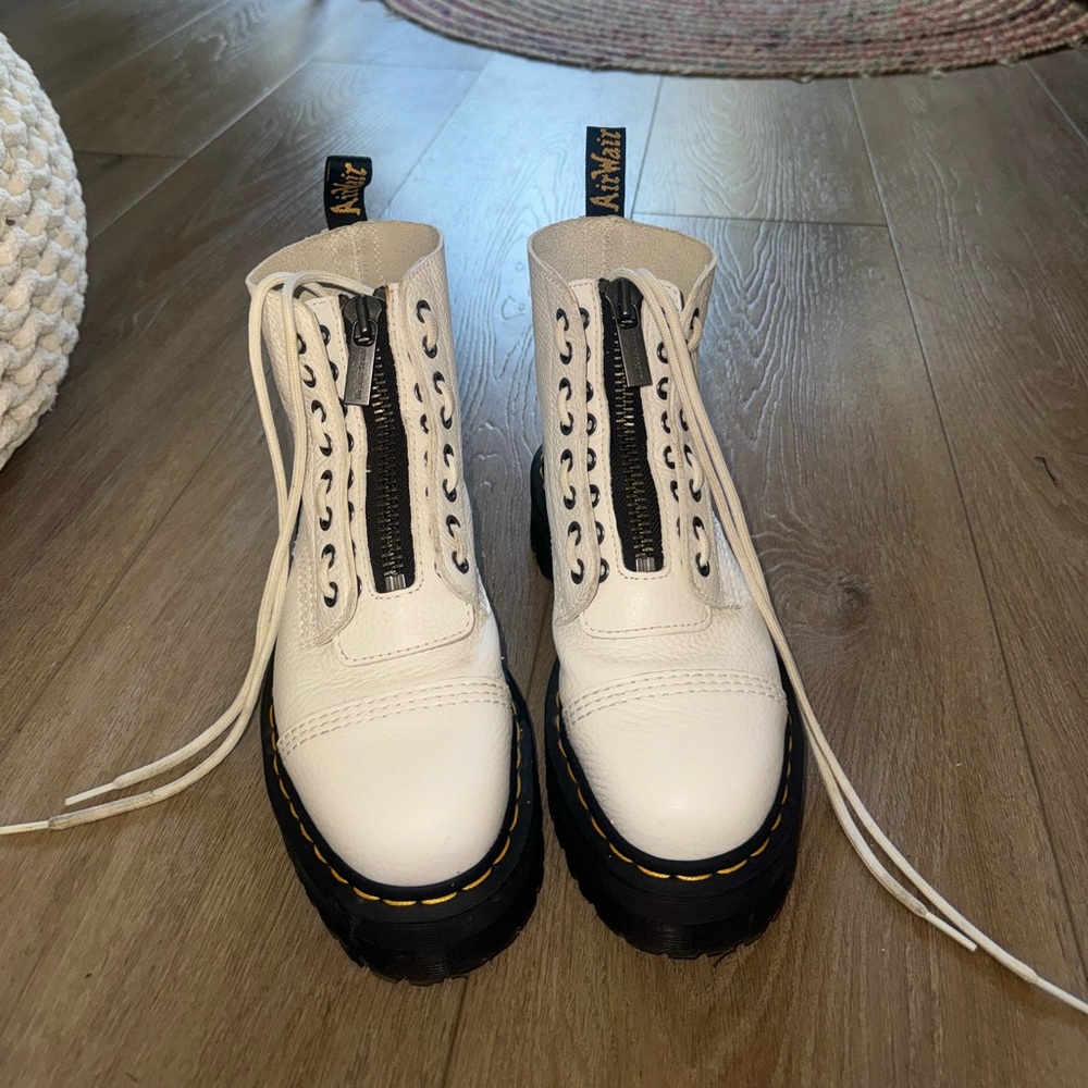 Doc Marten Sinclair Milled Nappa Leather Platform Boots